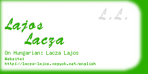 lajos lacza business card